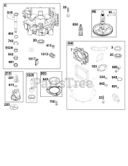 Briggs & Stratton 44U577-0002-H1 - Briggs & Stratton Vertical Engine Crankcase Cover/Sump Group