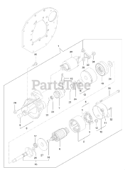 Toro 72028 (7500-D) - Toro 60" Z Master Zero-Turn Mower, Rear-Discharge Deck (SN: 416262337 - 416288793) Starting Motor Assembly
