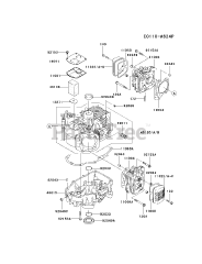 Kawasaki FH541V-CS44 - Kawasaki Engine CYLINDER/CRANKCASE