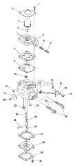 Echo SRM-2410 - Echo String Trimmer (Type 1E) Carburetor  S/N: SRM-2400 -- 001001-562999, SRM-2410 -- 001001-501557