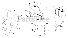 Kohler K321-60418 - Kohler K-Series Engine, Made for Hancox, 14hp, 10.4kW Fuel Tank (TP-691-B) Rev 10/17/2006