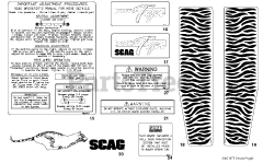 Scag SMT-72VS - Scag Turf Tiger 72" Mower Deck (SN: E3400001 - E3499999) Replacement Decals And Information Plates (Part 2)