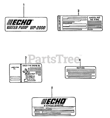 Echo WP-2000 - Echo Water Pump (SN: A0000 - A1009)