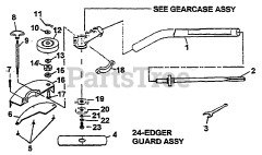 Green Machine 1940 - Green Machine String Trimmer 2351 Driveshaft and Guard Assy Attachment
