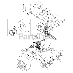 Troy-Bilt TB 2654 (14AR94KK066) - Troy-Bilt 54" Garden Tractor (2013)