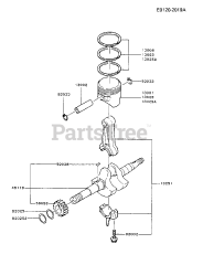 Kawasaki FG150D-AS01 - Kawasaki Engine PISTON/CRANKSHAFT