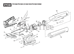 Ryobi P 2108 (107267001) - Ryobi 18V Blower, Rev 08 (2022-07) General Assembly