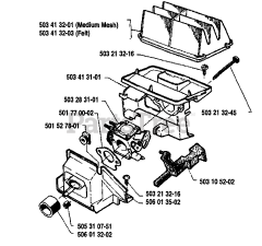 Husqvarna 40 - Husqvarna Chainsaw (1991-06) Air Filter/Carburetor