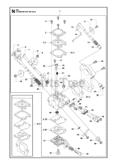 Husqvarna 460 - Husqvarna Chainsaw (2013-01) CARBURETOR DETAILS