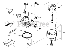 Toro 38585 - Toro Power Clear Snow Thrower (SN: 280000001 - 280999999) (2008) Carburetor Assembly No. 640299B Tecumseh LH195SP-67529D