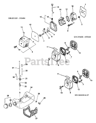 Echo PP-1200 - Echo Pole Saw (Type 1E) Intake, Air Filter, Fuel System