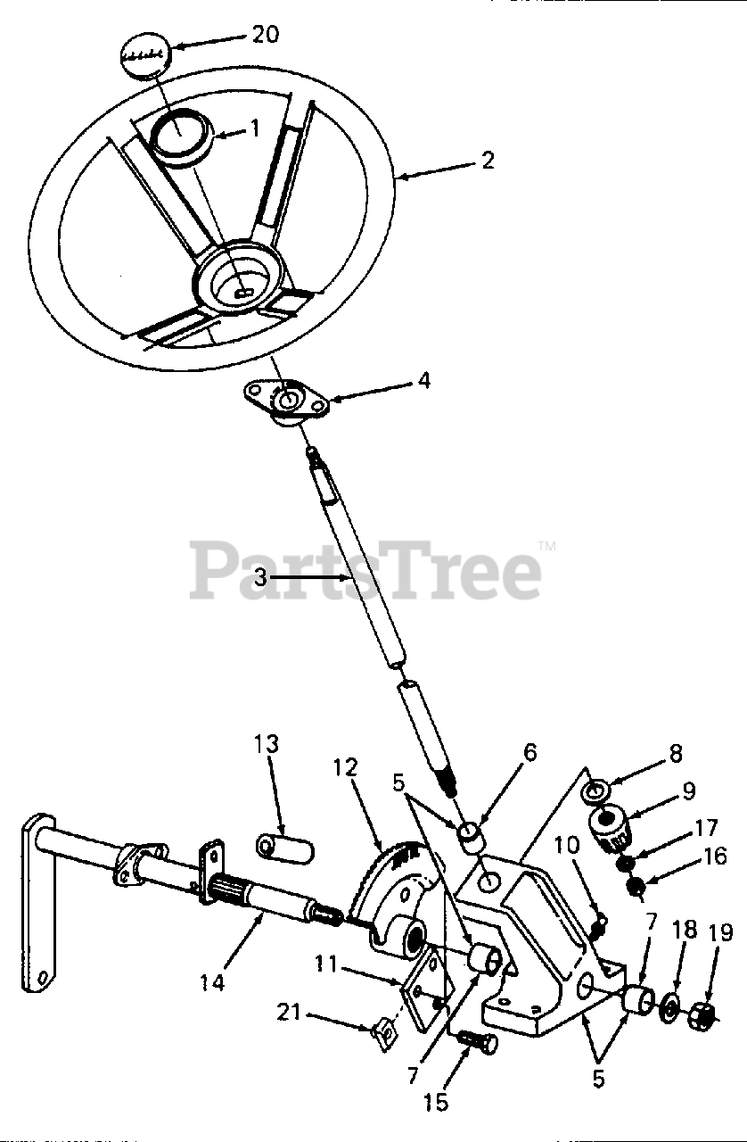 Cub Cadet 1615 (137260100) Cub Cadet Garden Tractor Steering Parts