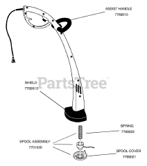 Murray HTE 211001 - Murray 10" String Trimmer (2003) General Assembly