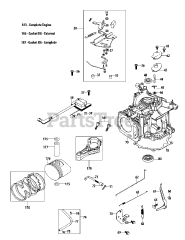 Troy-Bilt 1P65B0C - Troy-Bilt Engine 1P65B0C Crankcase