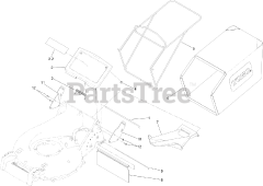 Toro 22297 - Toro 21" Heavy-Duty Recycler Walk-Behind Mower (SN: 316000001 - 316999999) (2016) Grass Bag Assembly