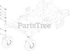 Toro 74055 TA (4000) - Toro 60" Z Master Zero-Turn Mower (SN: 415400000 - 416274271) Caster Wheel Assembly