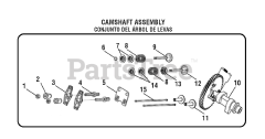 PowerStroke PS 903500 D (090079254) - PowerStroke 3500 Watt Generator General Assembly (CAMSHAFT ASSEMBLY)