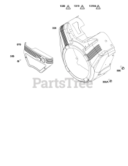 Briggs & Stratton 356447-0606-B5 - Briggs & Stratton Horizontal Engine Blower Housing Group