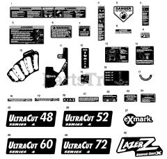 Exmark LZAS26LKA604 - Exmark 60" Lazer Z AS Zero-Turn Mower, 26hp Kawasaki (SN: 850000 - 919999) (2010)