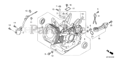 Honda GX340 UT2 QNR2/A (GCBET) - Honda Engine, Made in Thailand (SN: GCBET-2000001 - GCBET-2025452) CYLINDER BARREL