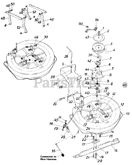 MTD 196-799-000 - MTD Mower Deck Assembly Only (1986)
