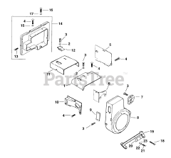 Kohler M16-711528 - Kohler Magnum Engine, Made for Jacobsen, 16hp, 11.9kW Baffles &amp; Shroud 03090021515
