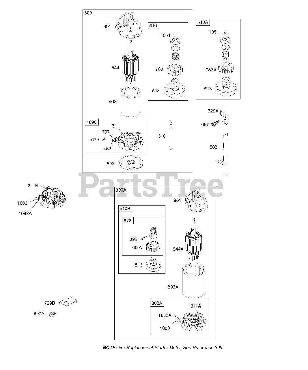 Briggs & Stratton 28B7021154E1 Briggs & Stratton Vertical Engine