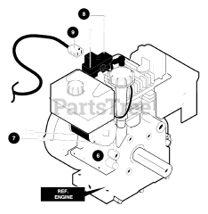 Yard King 627804x89B - Yard King 27" Snow Thrower (2000) Electric Start Assembly
