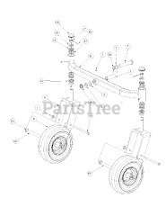 Cub Cadet M60-KW (53AB5D8X150) - Cub Cadet 60" Tank Zero-Turn Mower, 25hp Kawasaki (2003) Front Caster Assembly