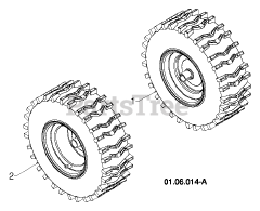 Poulan Pro 961980057-04 - Poulan Pro Snow Thrower (2013-08) WHEELS TIRES