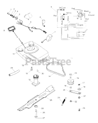 Ariens 911071 (LM 227 SP) - Ariens 21" Self-Propelled Walk-Behind Mower, 6hp Tecumseh (SN: 000101 - 001500)