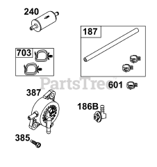 Briggs & Stratton 44U877-0046-G1 - Briggs & Stratton Vertical Engine Fuel Supply Group