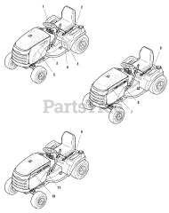 Simplicity 2690816 - Simplicity Conquest 46" Garden Tractor, 23hp