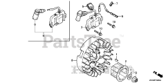Honda GX100 RT KRSB/A (GCCCT) - Honda Engine, Made in Thailand (SN: GCCCT-2000001 - GCCCT-9999999) FLYWHEEL@IGNITION COIL