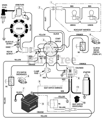 Murray 405003x52B - Murray 40" Lawn Tractor (2003) Electrical System