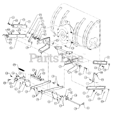 Cub Cadet 303 (190-303-100) - Cub Cadet 40" Snow Thrower Attachment Mounting Hitch &amp; Subframe