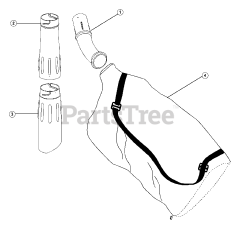 Ryobi 190r (41AB190C034) - Ryobi Blower Vacuum Bag And Tube Parts
