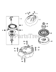 MTD 1P65TGA - MTD Engine 1P65TGA Flywheel &amp; Shroud