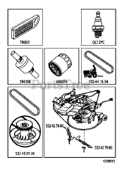 Jonsered LT 2317 CMA (960510005-00) - Jonsered Lawn Tractor (2011-03)