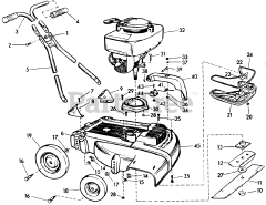 Lawn-Boy 7210 - Lawn-Boy Walk-Behind Mower (SN: 000000001 - 099999999) (1960) Models 5210 And 7210 Mowers