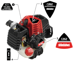 Shindaiwa C 262 - Shindaiwa Brush Cutter (SN: T87614001001 - T87614999999)