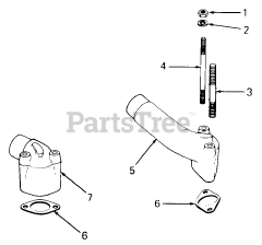Cub Cadet 1541 (141-651-100) - Cub Cadet Garden Tractor (SN: 800000 - 816508) Exhaust