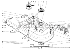 Toro 56100 (732) - Toro Sportsman Rear-Engine Riding Mower (SN: 002000001 - 002999999) (1972) 32" Cutter Housing Assembly
