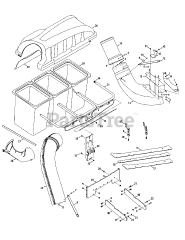 Cub Cadet 19A70040 (19A70040100) - Cub Cadet Triple Rear Bagger General Assembly