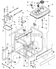 Echo EG-5500 E - Echo Generator Battery, Fuel System, Frame