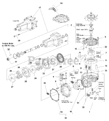 AGCO 1693232 - AGCO Zero-Turn Mower, 18hp Transmission SERVICE PARTS - Eaton 778-028 Transaxle (1719490)