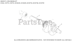 Kohler CH745-0010 - Kohler Command PRO EFI Engine, Basic Version, 28hp, 20.9kW 01 CrankShaft