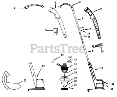 Weed Eater 400 - Weed Eater String Trimmer, Electric TRIMMER ASSEMBLY