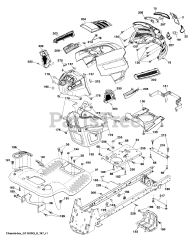 Husqvarna GT 54 CS (960430225-00) - Husqvarna 54" Garden Tractor (2015-12) CHASSIS / FRAME