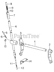 Cub Cadet 1604 (143-580-100) - Cub Cadet Garden Tractor Implement Lift Handle-SN 716387 &amp; Below
